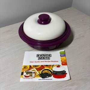 Range Mate Microwave Cooker Purple Steamer Grill Breakfast Kitchen Set